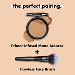 Apply Powder Bronzer with Flawless Face Brush