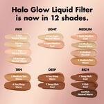 Halo Glow Booster Shade Finder swatches